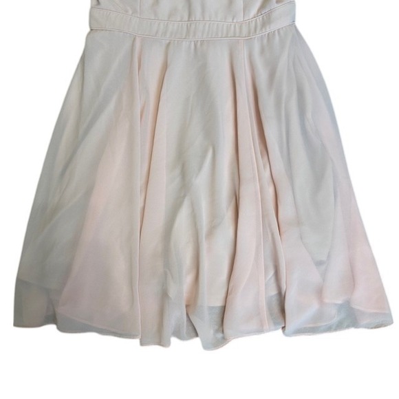 Lulus Forevermore Halter Fit and‎ Flare Dress Blush Pink Mini Dress Sz Med - Picture 9 of 16
